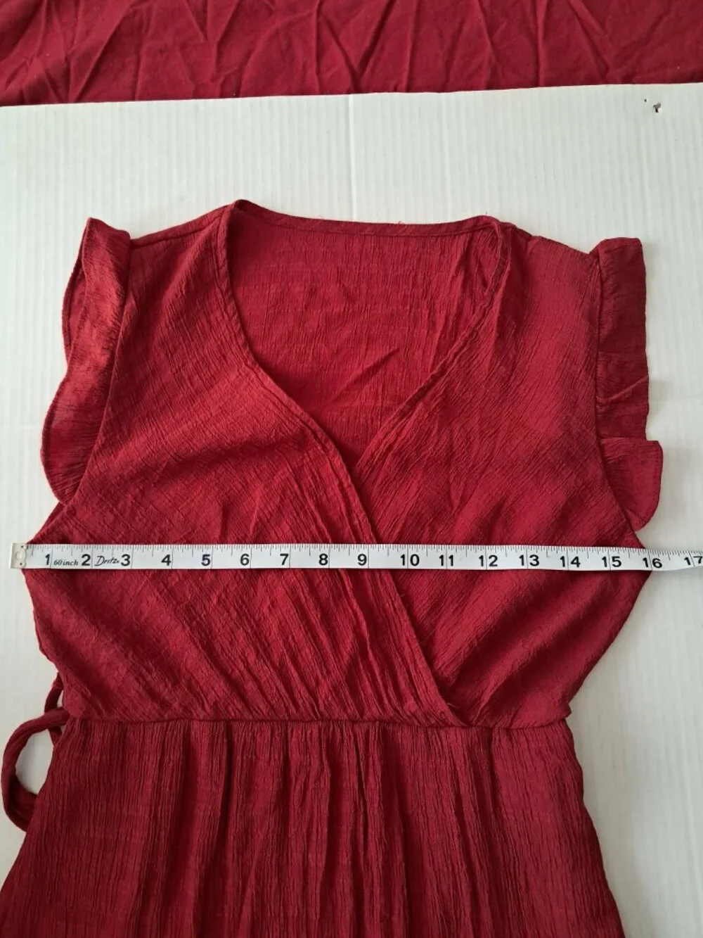 SHEIN Unity Women’s Surplice Neck Self-Tie Ruffle A-Line Dress Size M - Picture 9 of 10